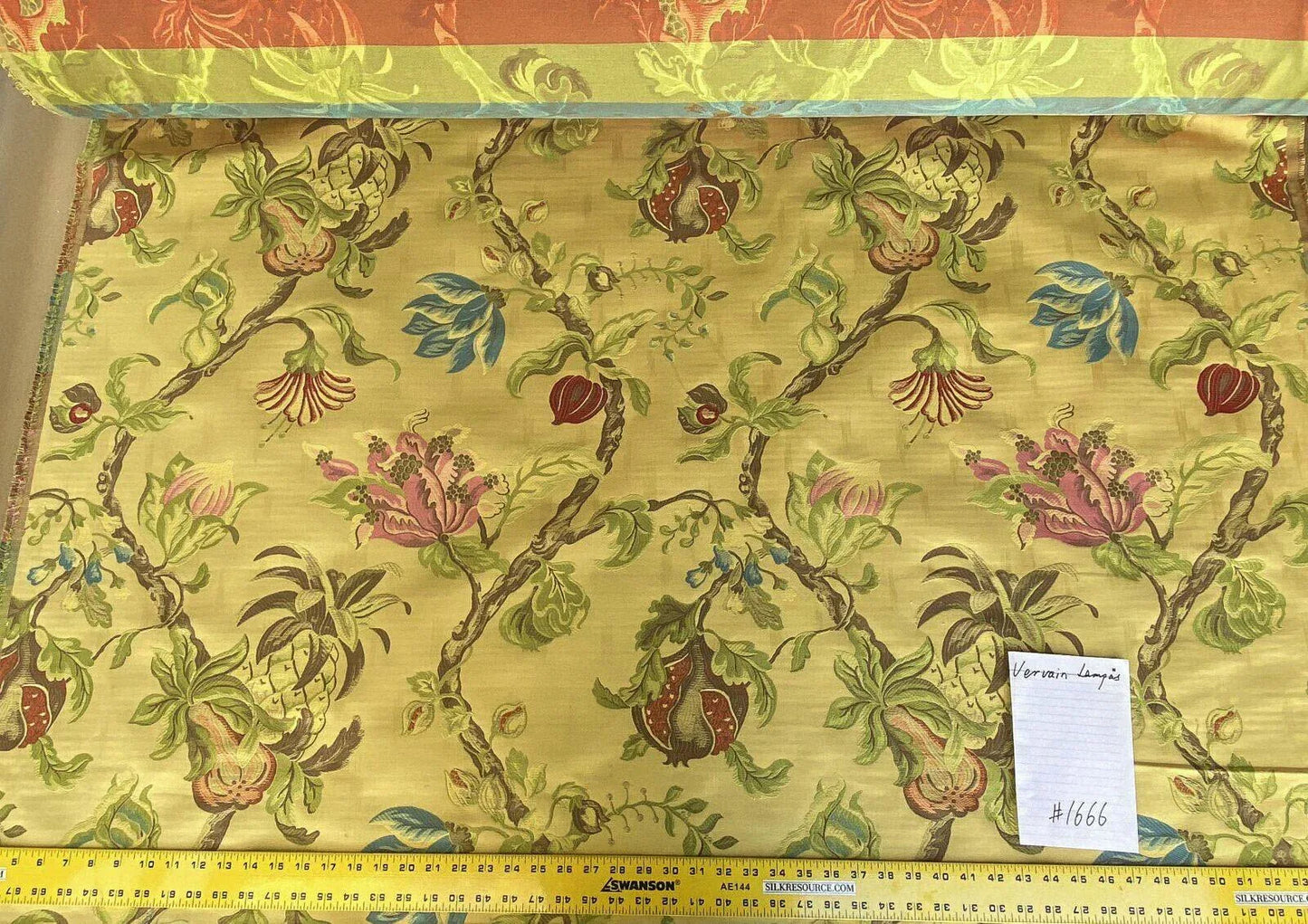 By Yd Vervain Bellary Vine Citrus Yellow Blue Red Flower Fruit Melograno Tree Fig MSRP USD 480/Y