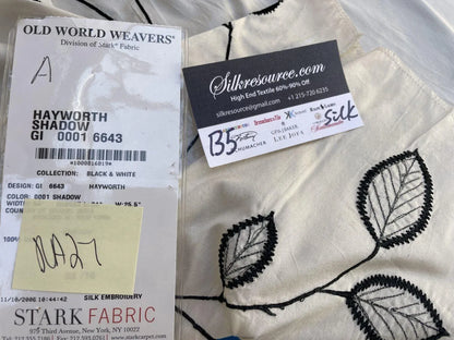 54a Berkbox5 Scalamandre Silk Square Hayworth Shadow Black And White