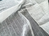 39 Berkbox68 27"x25" Scalamandre Sheer White Stripe Texture Solid