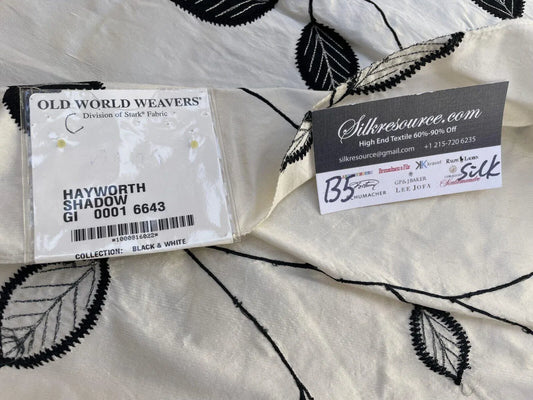 54c Berkbox5 Scalamandre Silk Square Hayworth Shadow Black And White