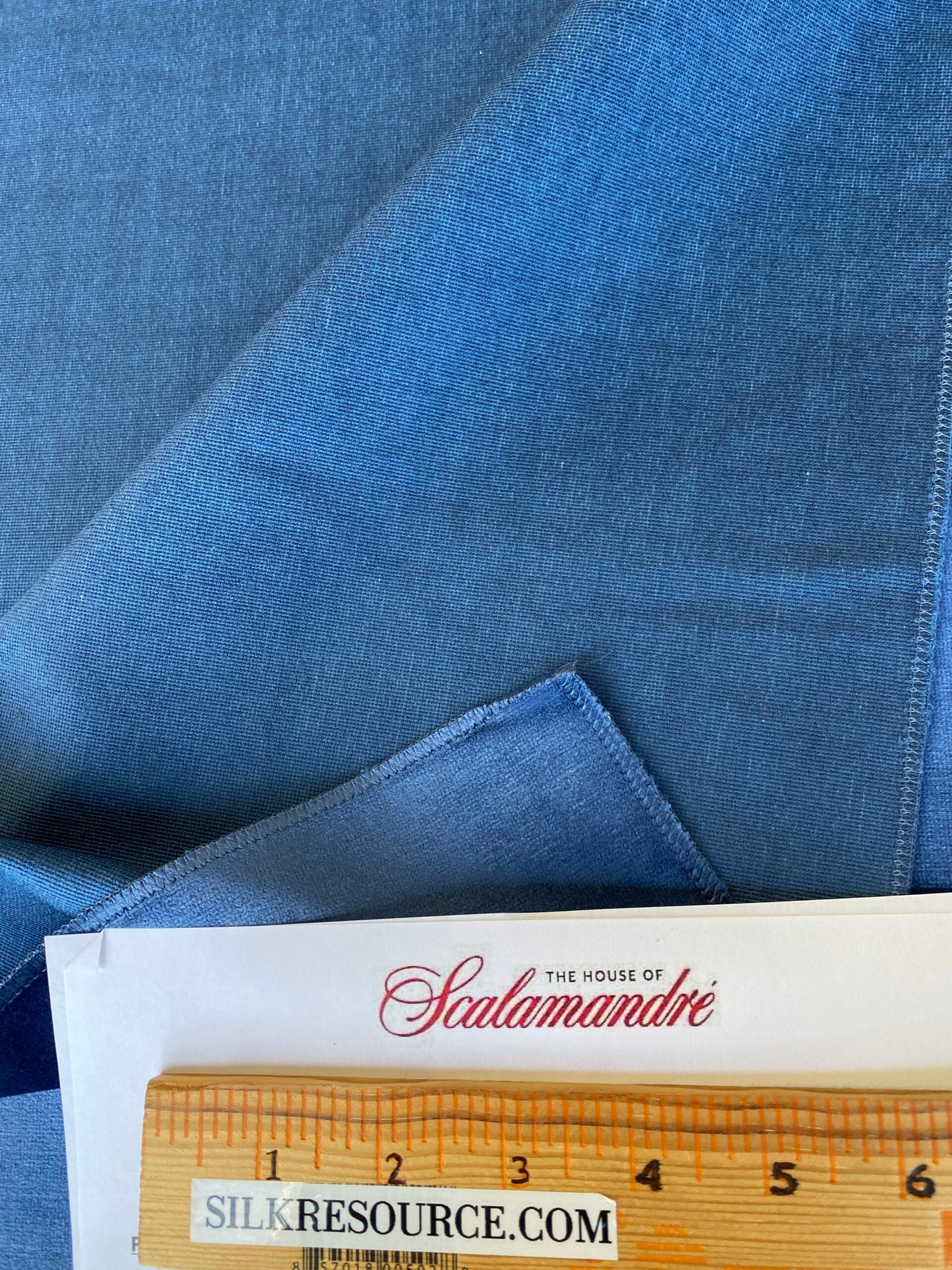 Scalamandre High End Velvet Panel by Old World Weavers Velvet Blue Plain Solid Viscose Pile 2.1yards x 27" wide MSRP USD300+/y