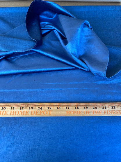 Scalamandre High End Velvet Panel by Old World Weavers Velvet Blue Plain Solid Viscose Pile 2.1yards x 27" wide MSRP USD300+/y