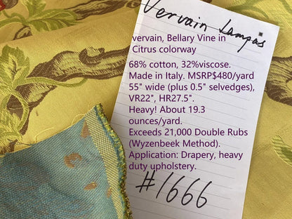 By Yd Vervain Bellary Vine Citrus Yellow Blue Red Flower Fruit Melograno Tree Fig MSRP USD 480/Y