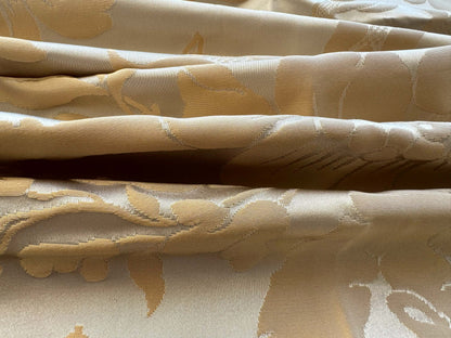 2.4yard with Stain Scalamandre Tassinari and Chatel Argenson Dore Silk Damask Gold Gray Renaissance Floral MSRP $1200+/Y