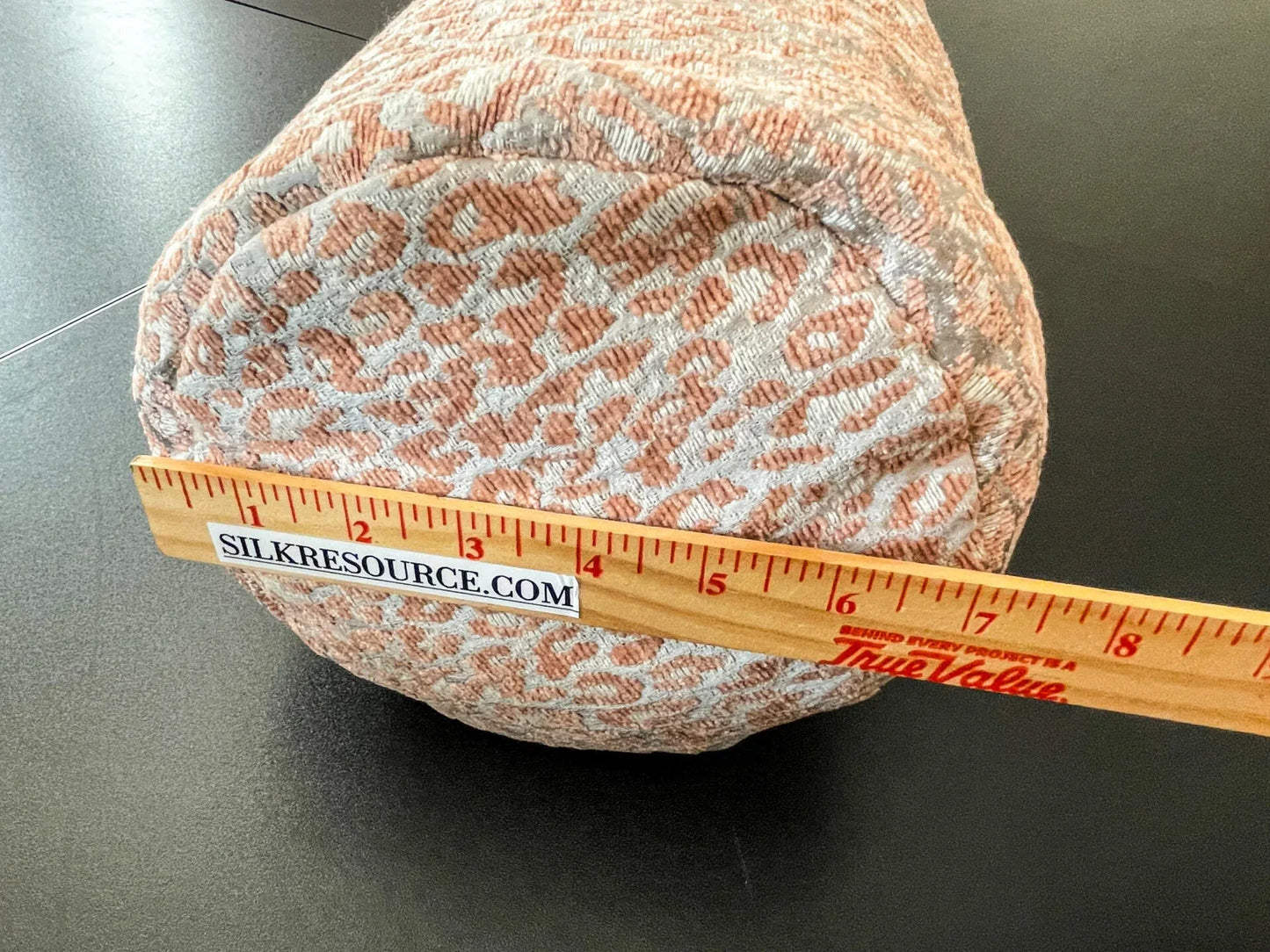 PILLOW 21"x7" Scalamandre LEOPARD BOLSTER PINK SAND Animal Skin MSRP USD339+