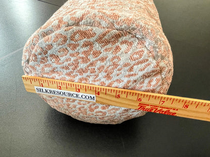 PILLOW 21"x7" Scalamandre LEOPARD BOLSTER PINK SAND Animal Skin MSRP USD339+