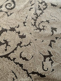 1.2yard Scalamandre Palermo Velvet Paisley Pewter Gray Silver Printed Velvet Botanical Foliage MSRP USD610/y