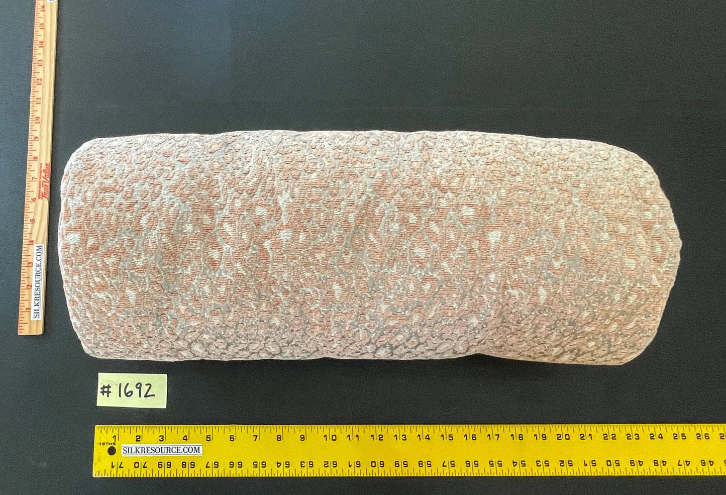 PILLOW 21"x8" Scalamandre LEOPARD BOLSTER PINK SAND Animal Skin MSRP USD339+