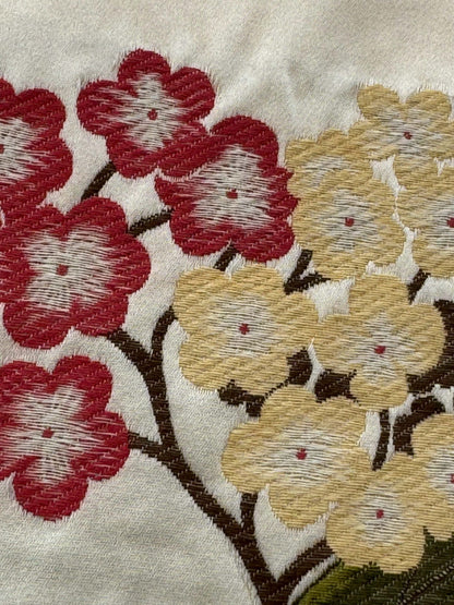 1.2yard Scalamandre Frida Kahlo Cream/multi Mexican Floral &amp; Fruits Frida Kahlo Old World Weavers Flower Lampas MSRP USD 546/y