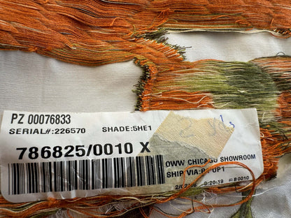 1.2yard Scalamandre Frida Kahlo Cream/multi Mexican Floral &amp; Fruits Frida Kahlo Old World Weavers Flower Lampas MSRP USD 546/y