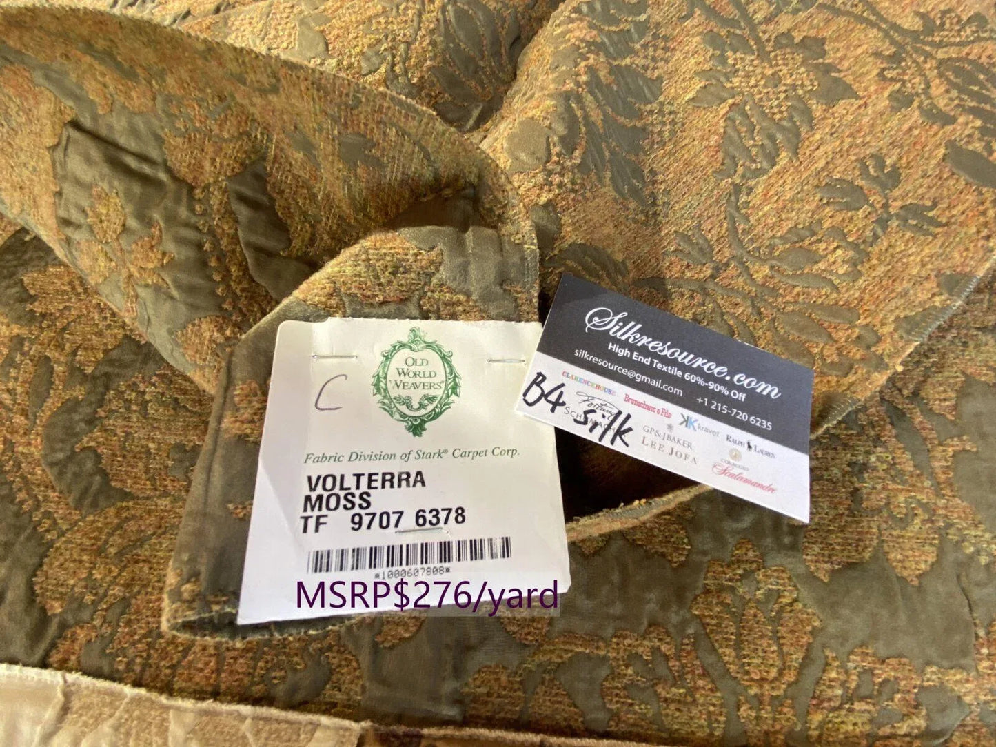 12c Berkbox4 Scalamandre Silk Square Volterra Moss