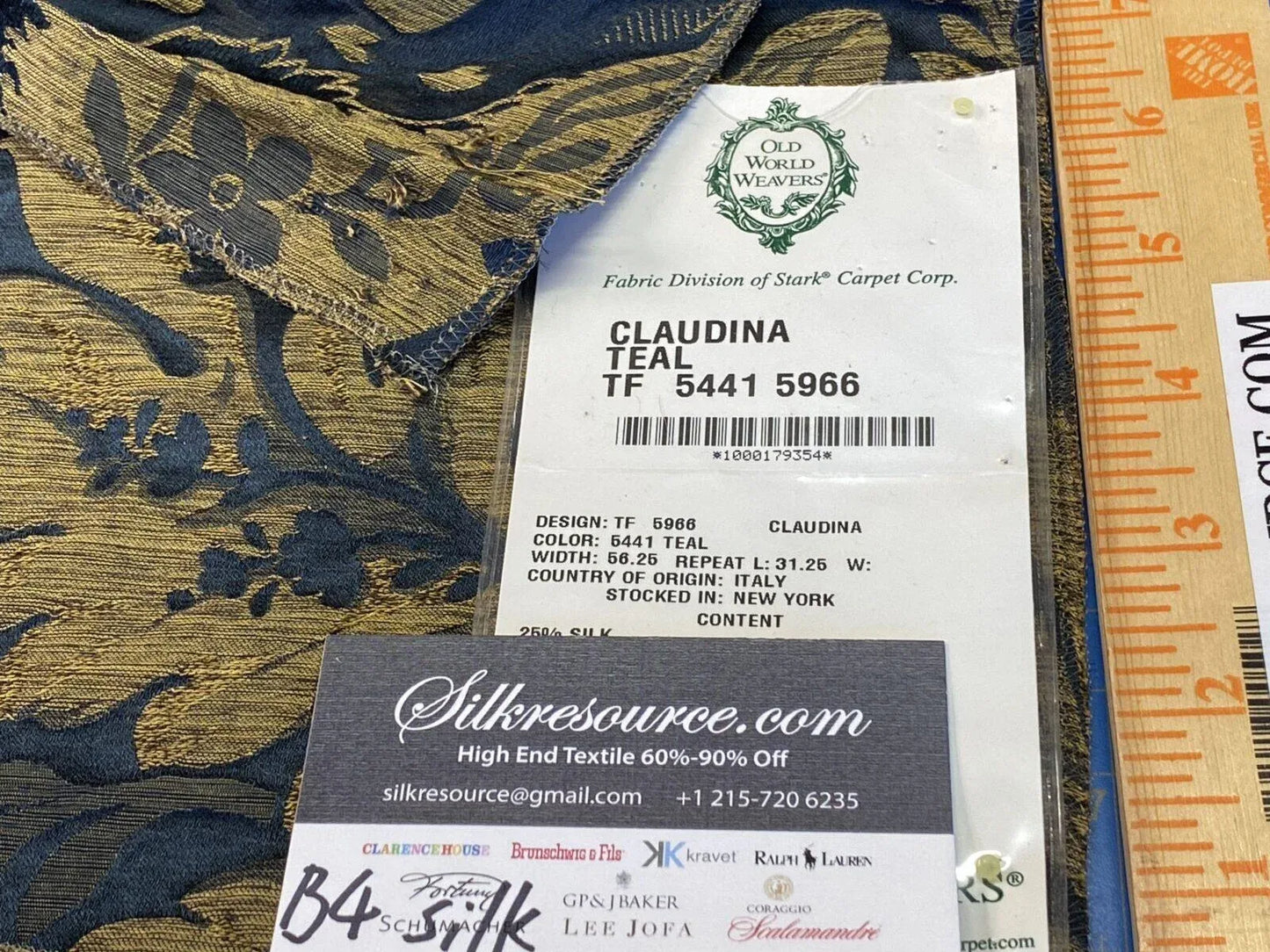 18 Berkbox4 Scalamandre Silk Square Claudina Teal