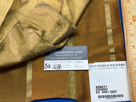 20a Berkbox4 Scalamandre Silk Square Arnett Cognac