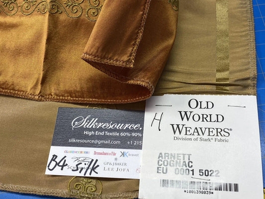 20h Berkbox4 Scalamandre Silk Square Arnett Cognac