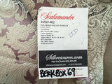 39 Berkbox69 26"x26" Scalamandre PALERMO VELVET PAISLEY Amethyst Brown Velvet Print