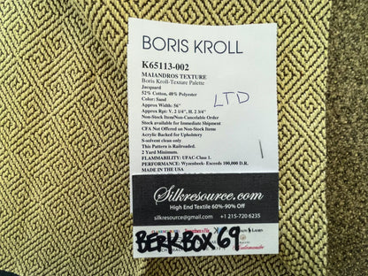 43 Berkbox69 27″x27″ Square Scalamandre MAIANDROS TEXTURE SAND Beige Greek Key Small Scale