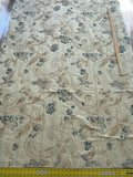 Old World Weavers La Fiorentina Lampas - Blue/Antique Yellow