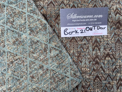 18 Berkbox21 Scalamandre Outdoors Blue, Brown And Tan