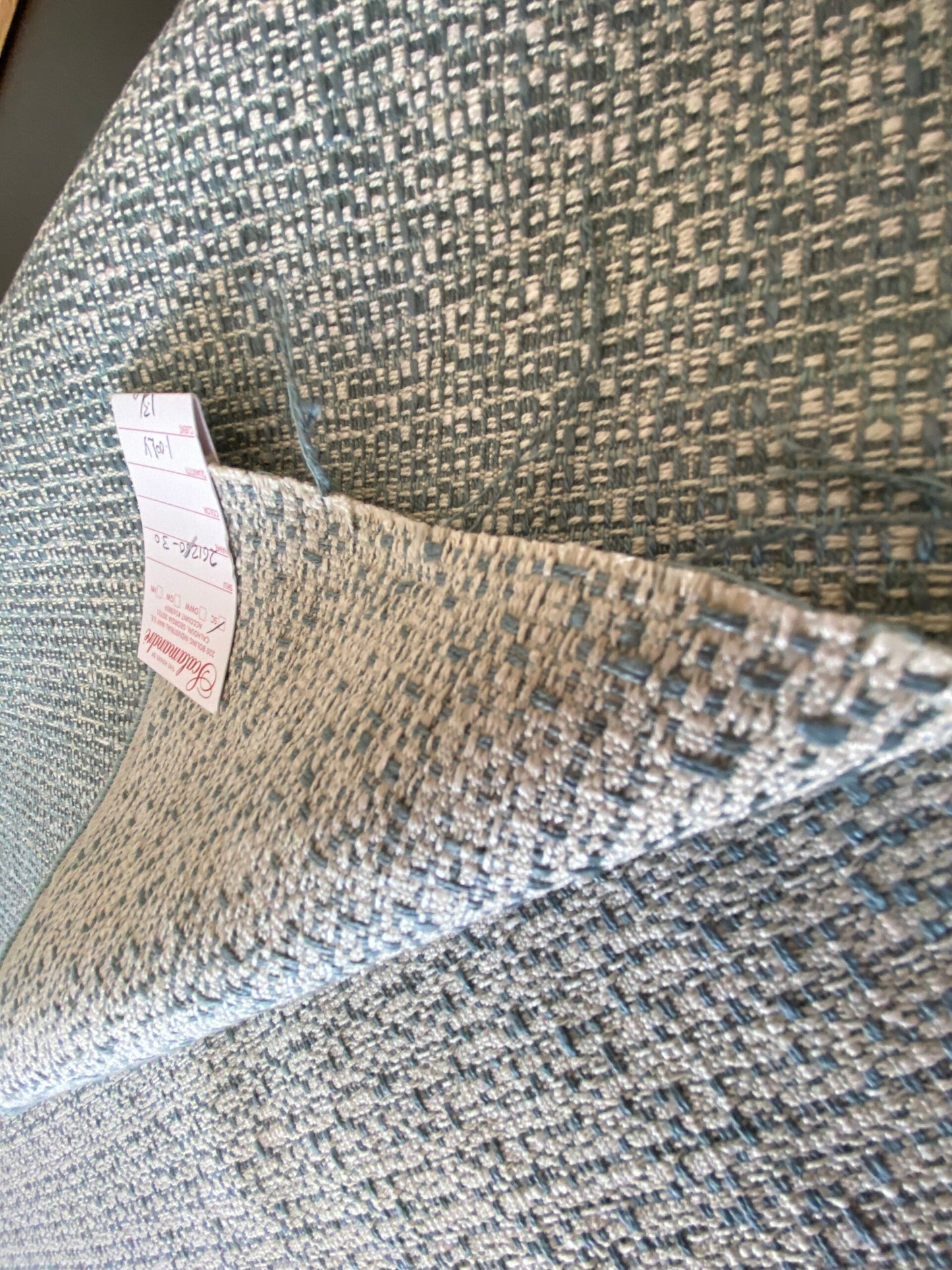 1y Scalamandre Flint Horizon Blue Strie Texture Solid MSRP USD266/y