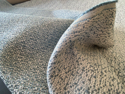 1y Scalamandre Flint Horizon Blue Strie Texture Solid MSRP USD266/y