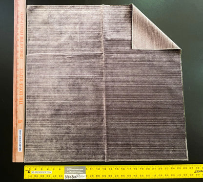 3 Berkbox67 27"x 27" Square Scalamandre NOBEL NIGHT SHADE Deep Purple Plains Texture