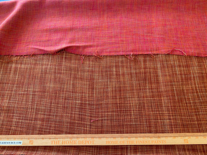 1y Scalamandre Flip Spice Red Strie Texture Solid MSRP USD190/y