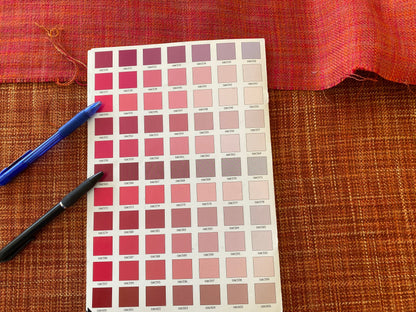 1y Scalamandre Flip Spice Red Strie Texture Solid MSRP USD190/y