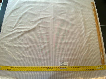 1 yard Scalamandre Kent Stripe Petal Pink White Cotton