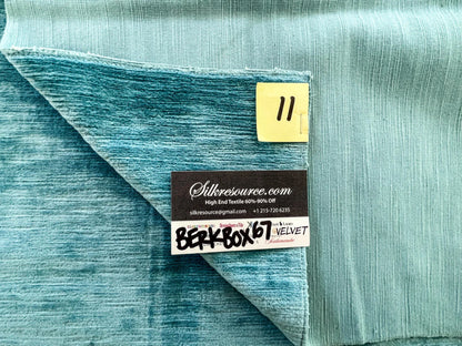 11 Berkbox67 28"x 28" Square Scalamandre NOBEL NORTH ATLANTIC Deep Blue Plains Texture