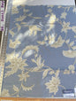 4a Berkbox6 Scalamandre Embroidery Square Sunil Bay Blue Crewel Wool On Cotton MSRP USD 272