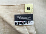 15 Berkbox67 26"x 26" Square Scalamandre Velvet Biege Plains Texture