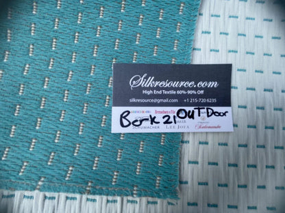 42 Berkbox21 Scalamandre Outdoors Turquoise, Light Blue And White