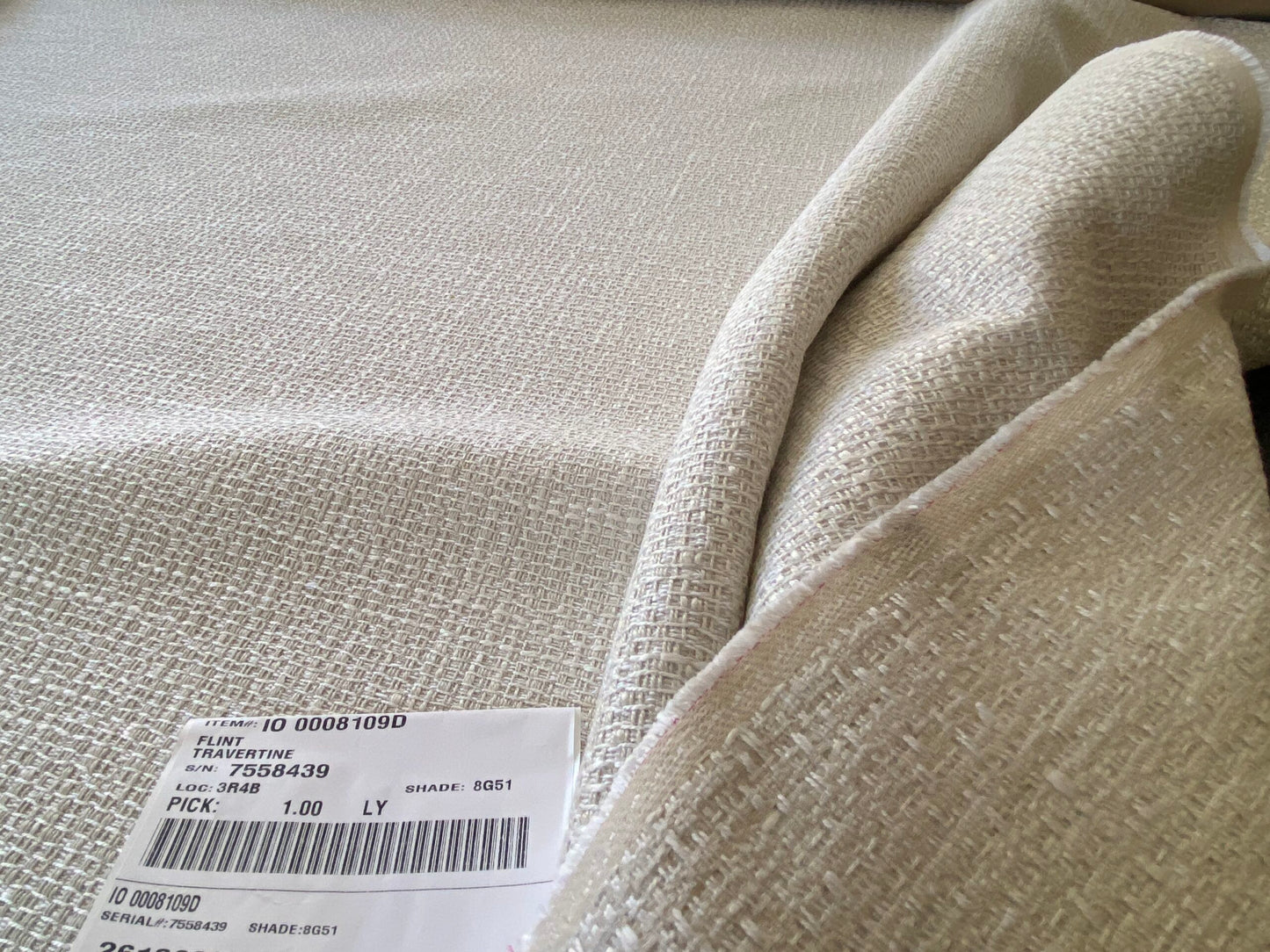 1y Scalamandre Flint Travertine Beige Strie Texture Solid MSRP USD266/y