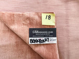 18 Berkbox67 27"x 27" Square Scalamandre Velvet Peach Plains Texture