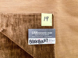 19 Berkbox67 26"x 26" Square Scalamandre Velvet Brown Plains Texture