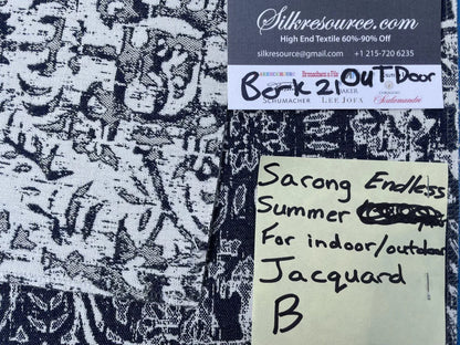 43b Berkbox21 Scalamandre Outdoors Sarong Endless Summer Jacquard Navy