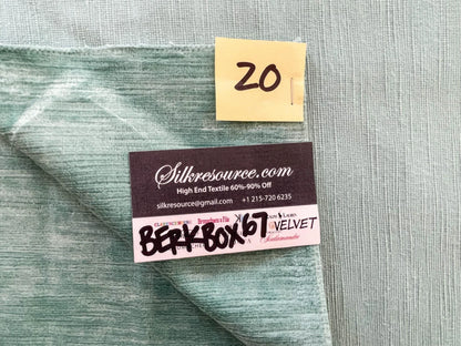 20 Berkbox67 27x 27" Square Scalamandre Velvet Light Blue Plains Texture