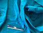 High end Shangri-la 100% Silk Dupionni Peacock Blue Radiance