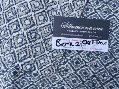 45 Berkbox21 Scalamandre Outdoors Blue & White Diamonds