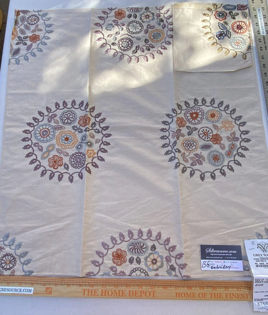 5b Berkbox6 Scalamandre Embroidery Square Jessie Embroidery MSRP USD 456/Y