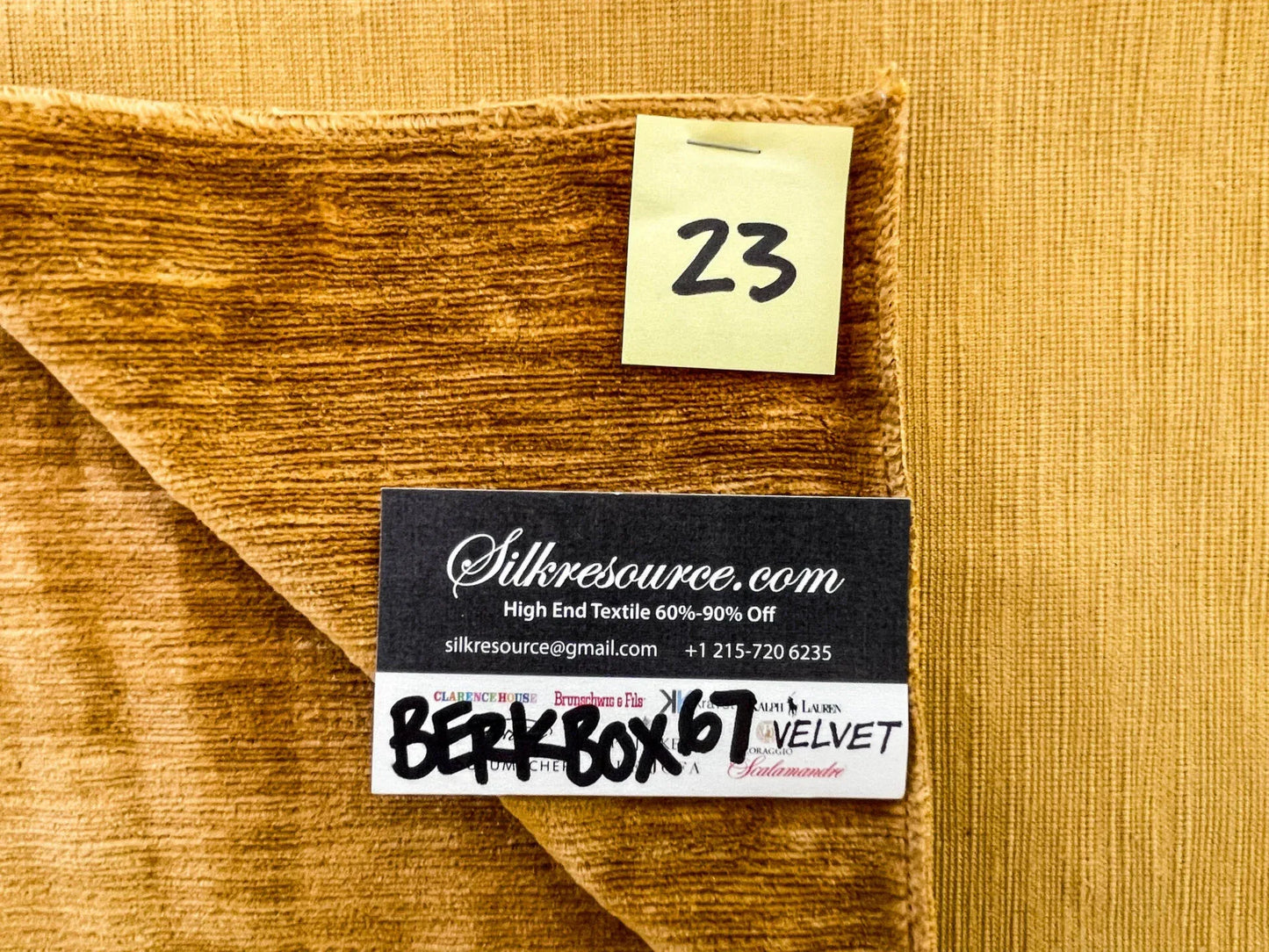 23 Berkbox67 27x 27" Square Scalamandre Velvet Light Brown Plains Texture