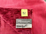 31 Berkbox67 28x 28" Square Scalamandre Velvet Red Plains Texture