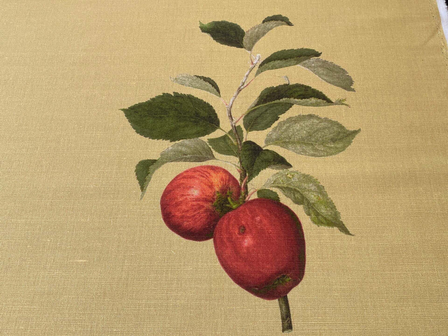 By Vertical Repeat 40 Inches Scalamandre Les Fruits Multi on Maize Grape Strawberry Cherry Plum Pear Blue MSRP USD 220/Y