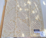 7a Berkbox6 Scalamandre Embroidery Square Fossils Rust Red MSRP USD 372/Y