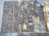 12b Berkbox6 Scalamandre Embroidery Square Kamala Taupe Crewel Floral 25x33" MSRP USD 364/Y (copy)
