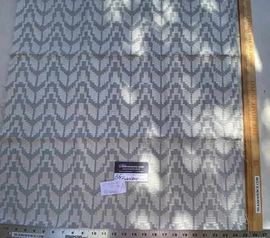 13b Berkbox6 Scalamandre Embroidery Square Chevron Embroidery Taupe 27103-4 MSRP USD 204/Y