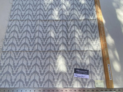 13a Berkbox6 Scalamandre Embroidery Square Chevron Embroidery Taupe 27103-4 MSRP USD 204/Y