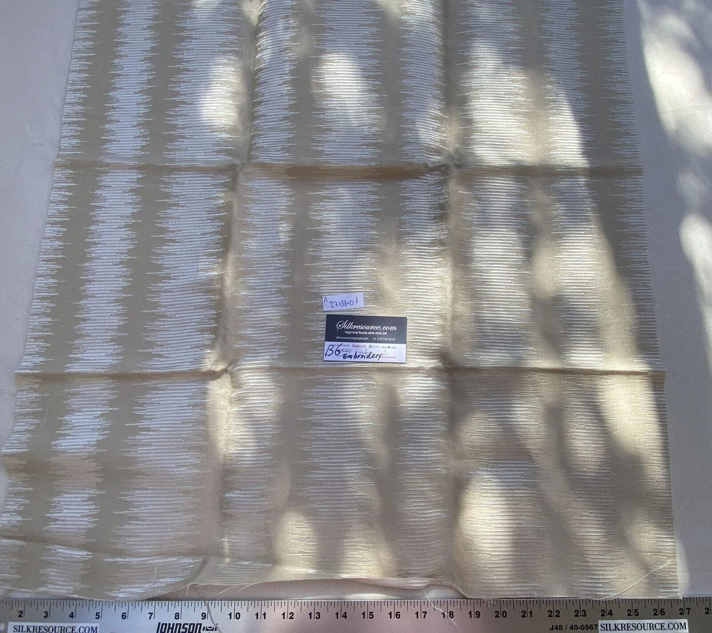 14a Berkbox6 Scalamandre Embroidery Square Konya Ikat 27138-01 MSRP USD 192/Y