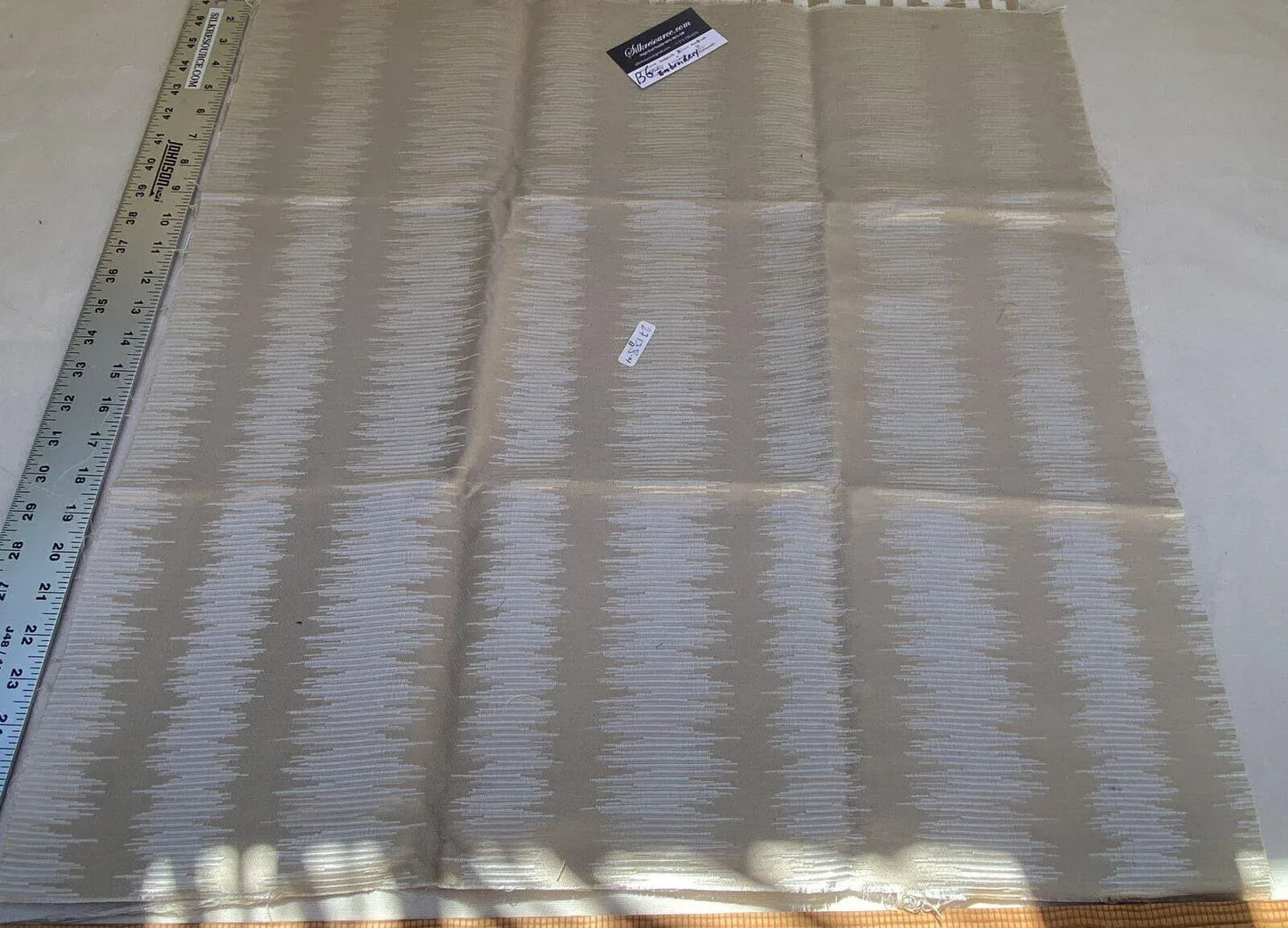 14b Berkbox6 Scalamandre Embroidery Square Konya Ikat 27138-01 MSRP USD 192/Y