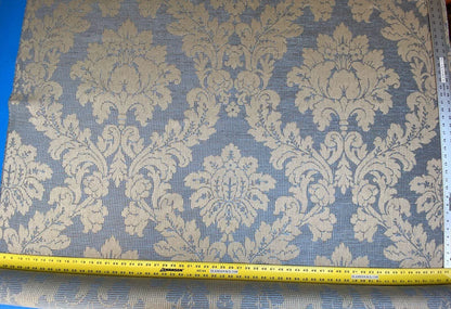 Scalamandre Old World Weavers Lucretia Damask Bluestone  Blue Heavy Renaissance Damask MSRP USD 300/Y